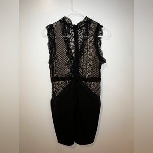 Black lace dress